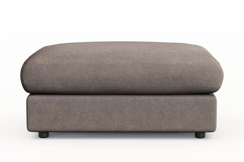 Arken Lyx Rektangulær Fotskammel i stoff - Brun - Møbler - Stoler & lenestoler - Krakk - Fotskammel