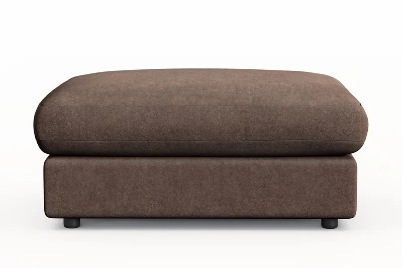 Arken Lyx Rektangulær Fotskammel i stoff - Brun - Møbler - Stoler & lenestoler - Krakk - Fotskammel