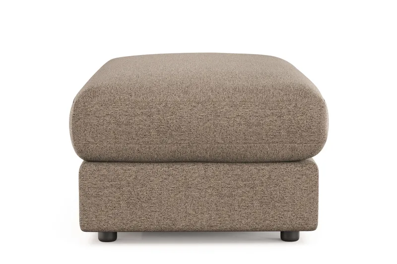 Arken Lyx Rektangulær Fotskammel i stoff - Brun - Møbler - Stoler & lenestoler - Krakk - Fotskammel