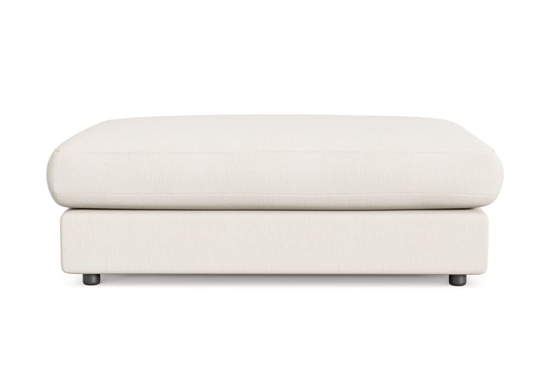 Arken Lyx Rektangulær Fotskammel i stoff, Lys beige