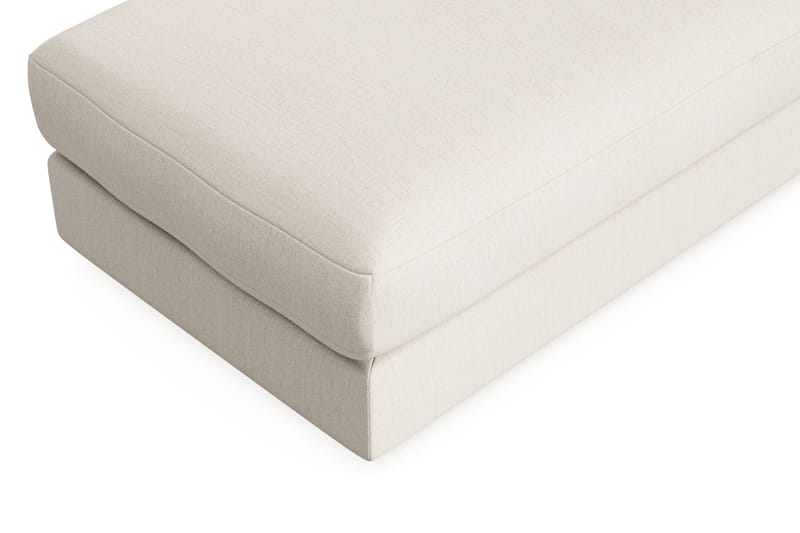 Arken Lyx Rektangulær Fotskammel i stoff - Lys beige - Møbler - Stoler & lenestoler - Krakk - Fotskammel