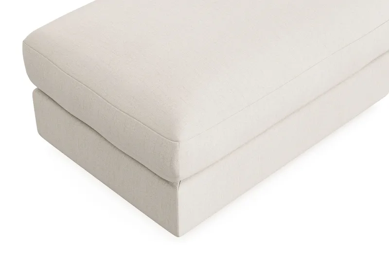 Arken Lyx Rektangulær Fotskammel i stoff - Lys beige - Møbler - Stoler & lenestoler - Krakk - Fotskammel