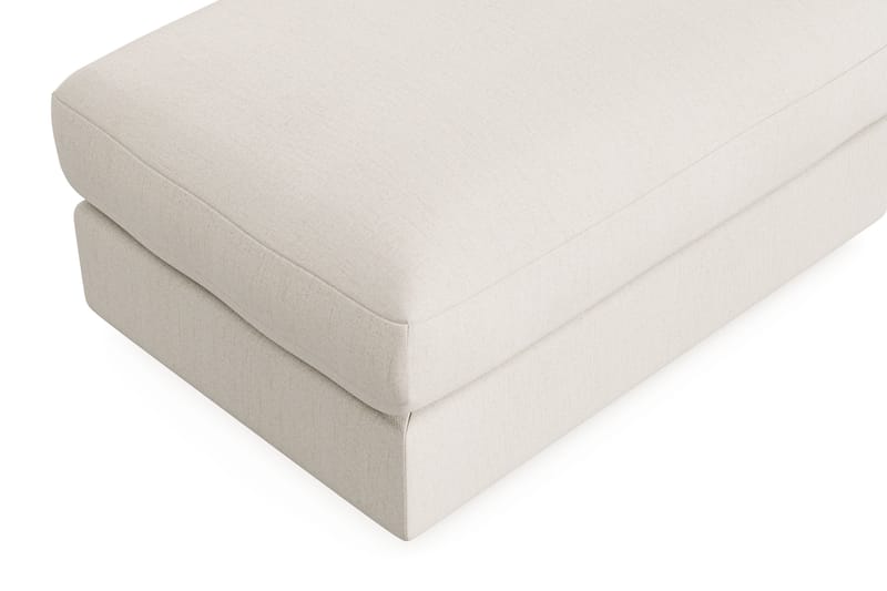 Arken Lyx Rektangulær Fotskammel i stoff - Lys beige - Møbler - Stoler & lenestoler - Krakk - Fotskammel