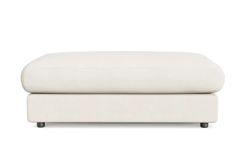 Arken Lyx Rektangulær Fotskammel i stoff - Lys beige - Møbler - Stoler & lenestoler - Krakk - Fotskammel
