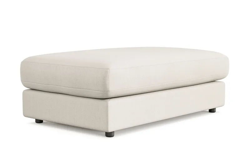 Arken Lyx Rektangulær Fotskammel i stoff - Lys beige - Møbler - Stoler & lenestoler - Krakk - Fotskammel