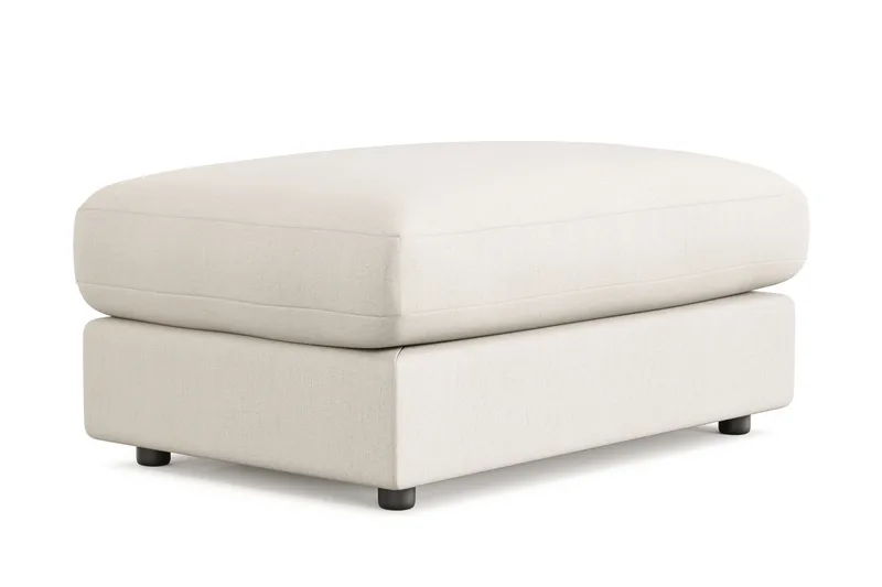 Arken Lyx Rektangulær Fotskammel i stoff - Lys beige - Møbler - Stoler & lenestoler - Krakk - Fotskammel