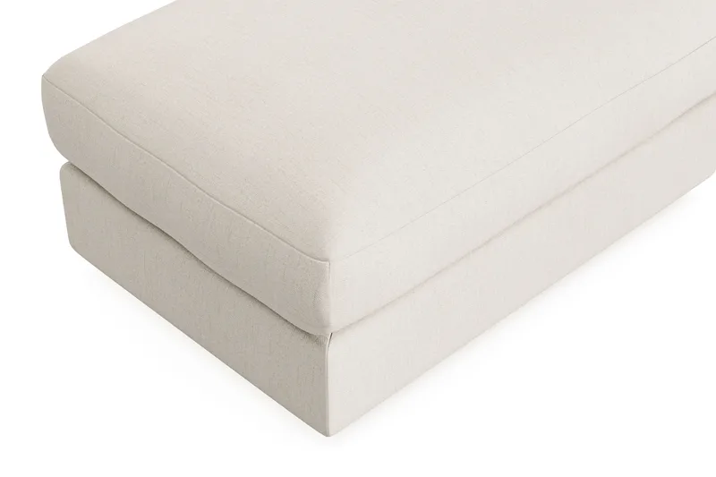 Arken Lyx Rektangulær Fotskammel i stoff - Lys beige - Møbler - Stoler & lenestoler - Krakk - Fotskammel