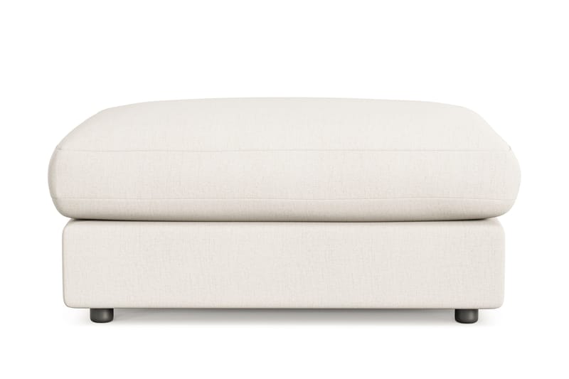 Arken Lyx Rektangulær Fotskammel i stoff, Lys beige