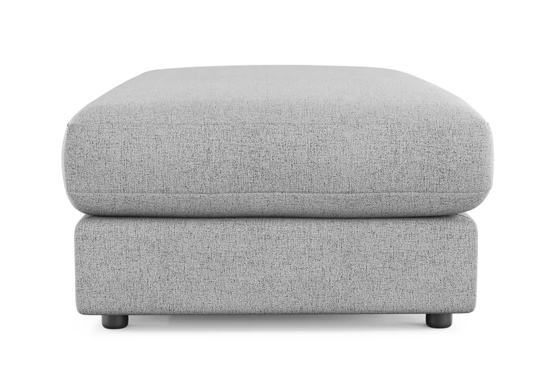 Arken Lyx Rektangulær Fotskammel i stoff - Lysegrå - Møbler - Stoler & lenestoler - Krakk - Fotskammel