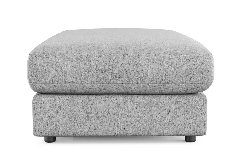 Arken Lyx Rektangulær Fotskammel i stoff - Lysegrå - Møbler - Stoler & lenestoler - Krakk - Fotskammel