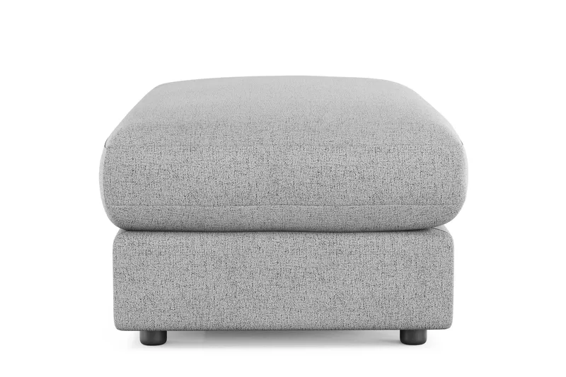 Arken Lyx Rektangulær Fotskammel i stoff - Lysegrå - Møbler - Stoler & lenestoler - Krakk - Fotskammel