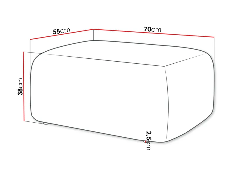 Barile Fotskammel 70 cm - Brun - Møbler - Stoler & lenestoler - Krakk - Fotskammel