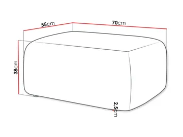 Barile Fotskammel 70 cm - Brun - Møbler - Stoler & lenestoler - Krakk - Fotskammel