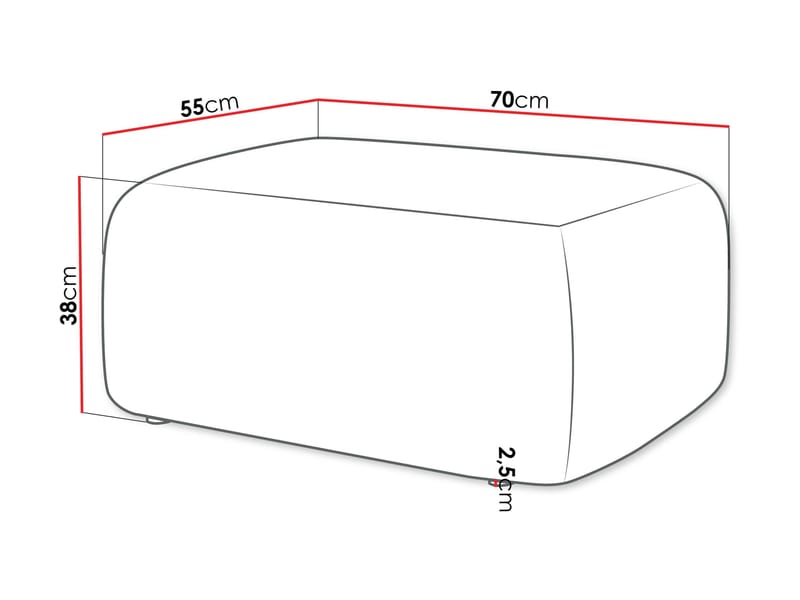 Barile Fotskammel 70 cm - Brun - Møbler - Stoler & lenestoler - Krakk - Fotskammel