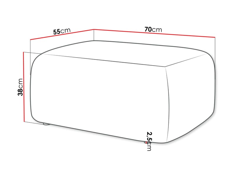 Barile Fotskammel 70 cm - Brun - Møbler - Stoler & lenestoler - Krakk - Fotskammel