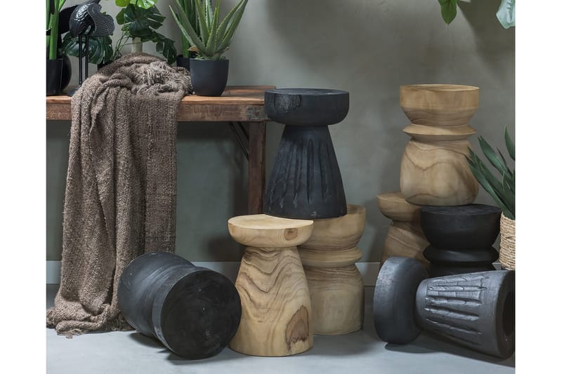 Borre Sittekrakk - Svart - Møbler - Stoler & lenestoler - Krakk