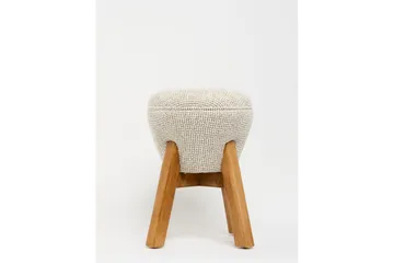 Brenric Howard fotpall 38 cm - Krem/Valnøtt - Møbler - Stoler & lenestoler - Krakk - Fotskammel