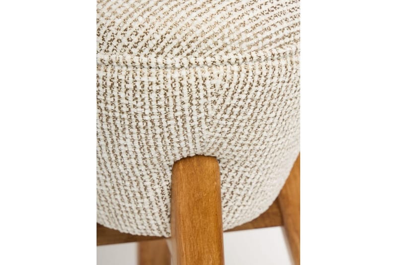Brenric Howard fotpall 38 cm - Krem/Valnøtt - Møbler - Stoler & lenestoler - Krakk - Fotskammel