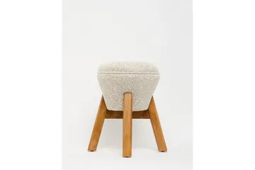 Brenric Howard fotpall 38 cm - Krem/Valnøtt - Møbler - Stoler & lenestoler - Krakk - Fotskammel