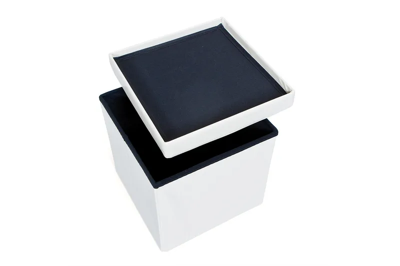 Catullus Oppbevaringspuff - Hvit - Møbler - Stoler & lenestoler - Krakk - Puff