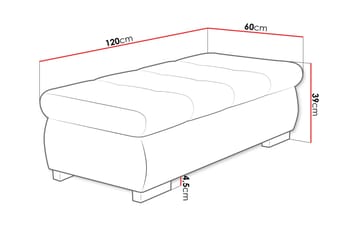 Cerys Fotpall 60 cm - Rosa - Møbler - Stoler & lenestoler - Krakk - Fotskammel