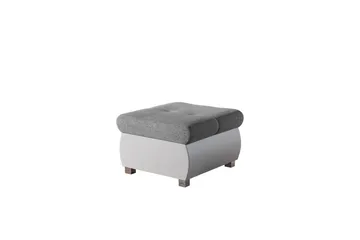 Cerys Fotskammel 60 cm - Hvit / Grå - Møbler - Stoler & lenestoler - Krakk - Fotskammel
