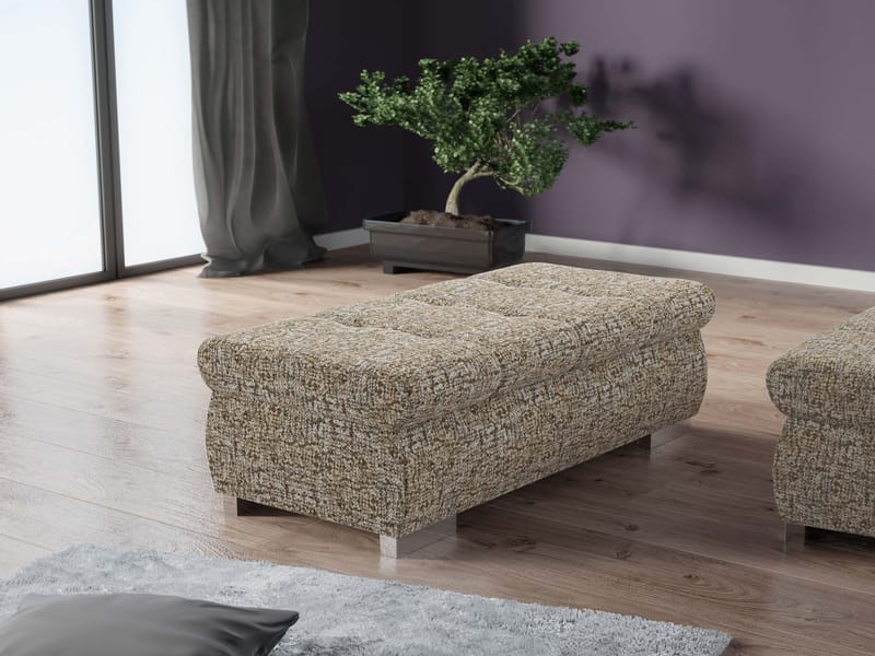 Cerys Fotskammel - beige - Møbler - Stoler & lenestoler - Krakk - Puff