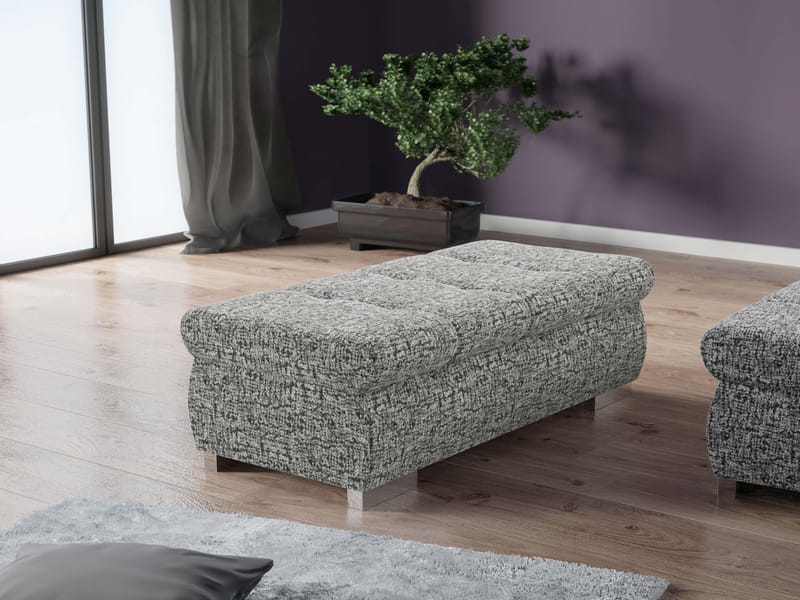 Cerys Fotskammel - grå - Møbler - Stoler & lenestoler - Krakk - Puff