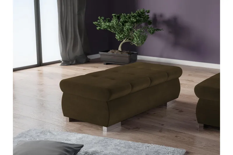 Cerys Puff - Brun - Møbler - Stoler & lenestoler - Krakk - Puff