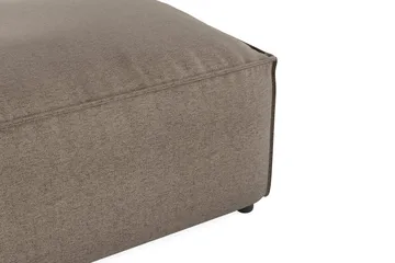 Cubo 1-seters Rektangulær Fotskammelmodul i Stoff 120 cm bred - Grå - Møbler - Stoler & lenestoler - Krakk - Fotskammel