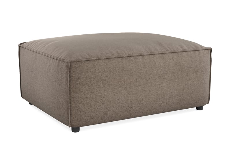 Cubo 1-seters Rektangulær Fotskammelmodul i Stoff 80 cm bred - Grå - Møbler - Stoler & lenestoler - Krakk - Fotskammel
