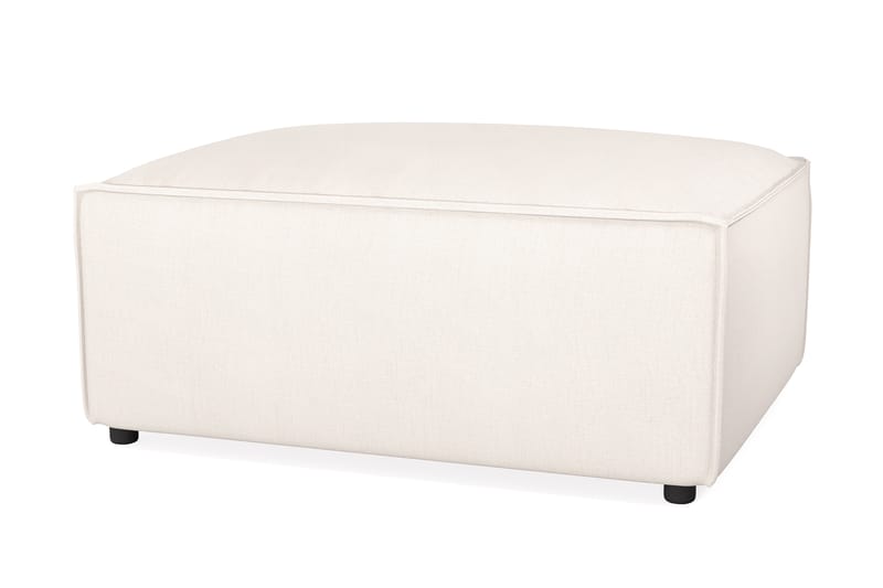 Cubo 1-seters Rektangulær Fotskammelmodul i Stoff 80 cm bred - Lys beige - Møbler - Stoler & lenestoler - Krakk - Fotskammel