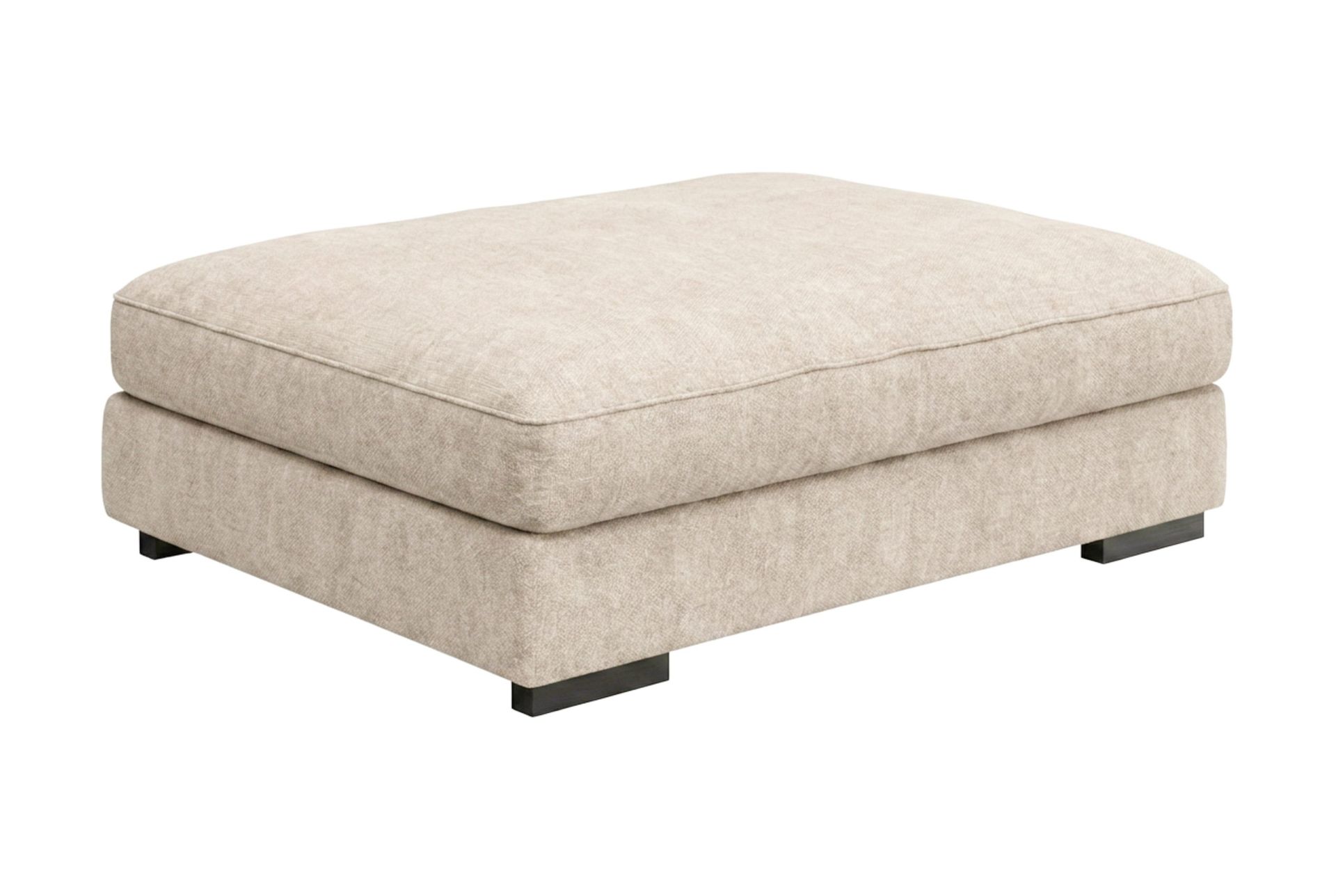 Dubai fotskammel i stoff - Beige