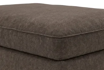 Dubai Rektangulær Fotpall 120x95 cm i Chenille - Mørkebrun - Møbler - Stoler & lenestoler - Krakk - Fotskammel