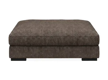 Dubai Rektangulær Fotpall 120x95 cm i Chenille - Mørkebrun - Møbler - Stoler & lenestoler - Krakk - Fotskammel