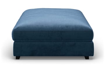Dubai Rektangulær Fotskammel 120x95 cm i Fløyel - Blå - Møbler - Stoler & lenestoler - Krakk - Fotskammel