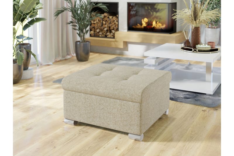 Dynir Fotpall 68 cm - Beige - Møbler - Stoler & lenestoler - Krakk - Fotskammel