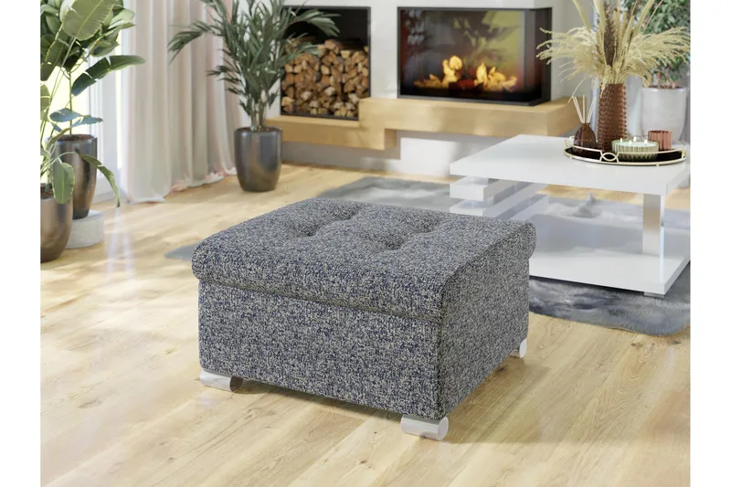 Dynir Fotpall 68 cm - Marineblå - Møbler - Stoler & lenestoler - Krakk - Fotskammel