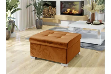 Dynir Fotpall 68 cm - Oransje - Møbler - Stoler & lenestoler - Krakk - Fotskammel