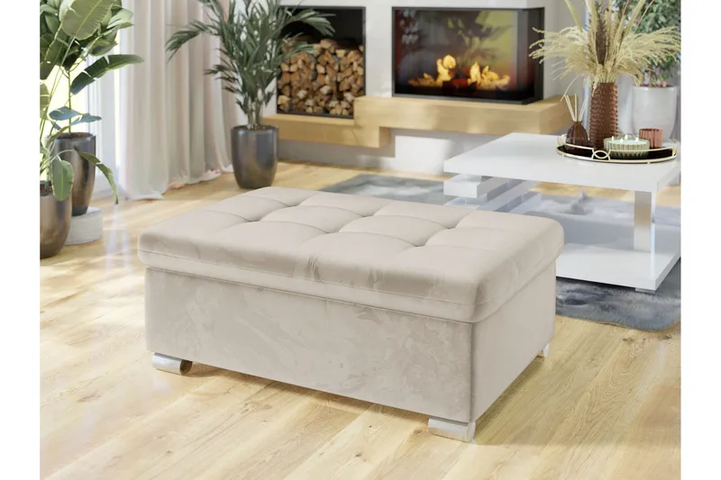 Dynir Fotpall 70 cm - Beige - Møbler - Stoler & lenestoler - Krakk - Fotskammel