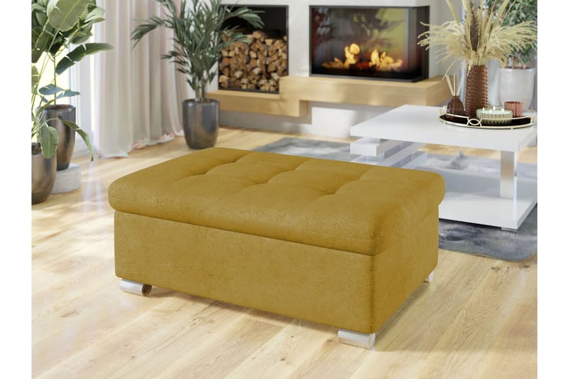 Dynir Fotpall 70 cm - Gul - Møbler - Stoler & lenestoler - Krakk - Fotskammel