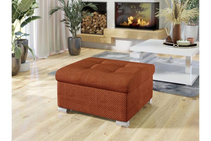 Dynir Fotskammel 68 cm - Oransje - Møbler - Stoler & lenestoler - Krakk - Fotskammel