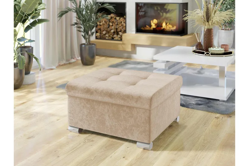 Dynir Fotskammel 70 cm - Beige - Møbler - Stoler & lenestoler - Krakk - Fotskammel