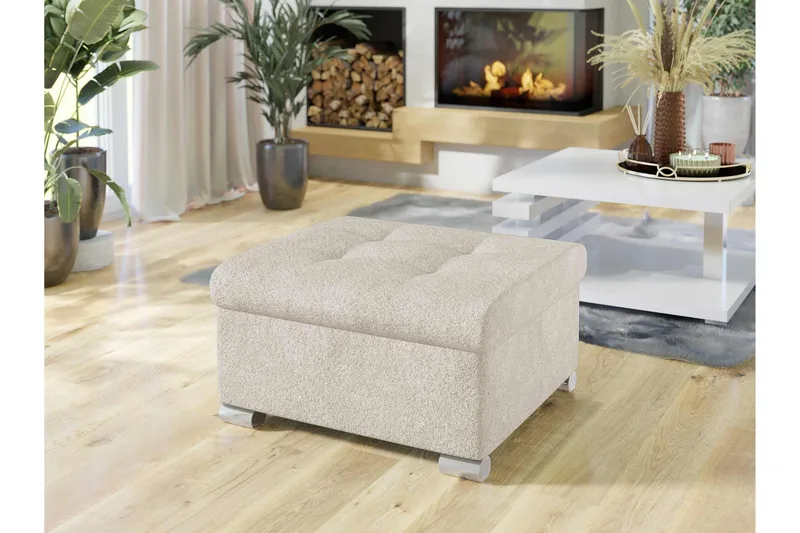 Dynir Fotskammel 70 cm - Beige - Møbler - Stoler & lenestoler - Krakk - Fotskammel