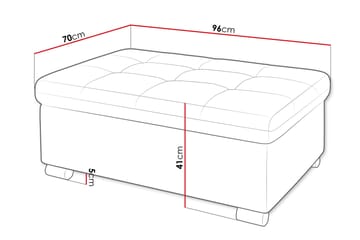 Dynir Fotskammel 70 cm - Grå - Møbler - Stoler & lenestoler - Krakk - Fotskammel