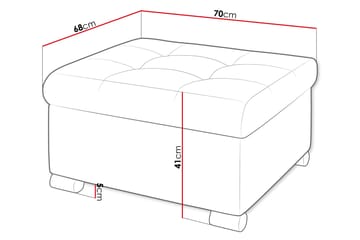 Dynir Fotskammel 70 cm - Grønn - Møbler - Stoler & lenestoler - Krakk - Fotskammel