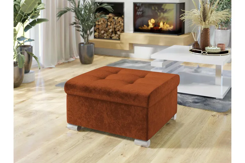 Dynir Fotskammel 70 cm - Oransje - Møbler - Stoler & lenestoler - Krakk - Fotskammel