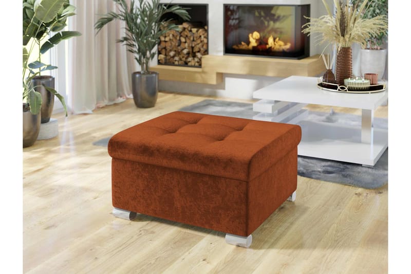 Dynir Fotskammel 70 cm - Oransje - Møbler - Stoler & lenestoler - Krakk - Fotskammel