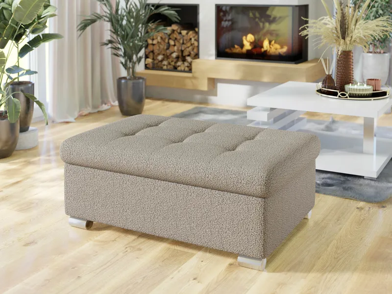 Dynir Fotskammel 96 cm - Beige - Møbler - Stoler & lenestoler - Krakk - Fotskammel