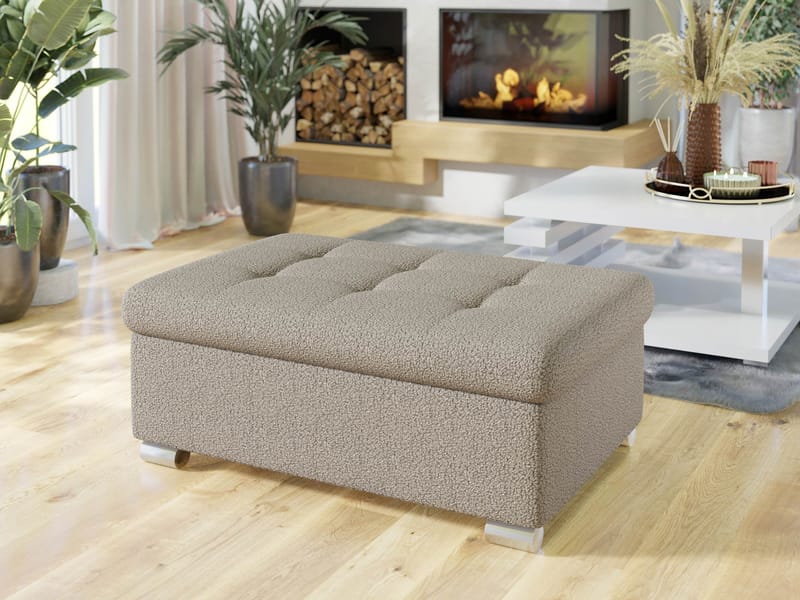 Dynir Fotskammel 96 cm - Beige - Møbler - Stoler & lenestoler - Krakk - Fotskammel